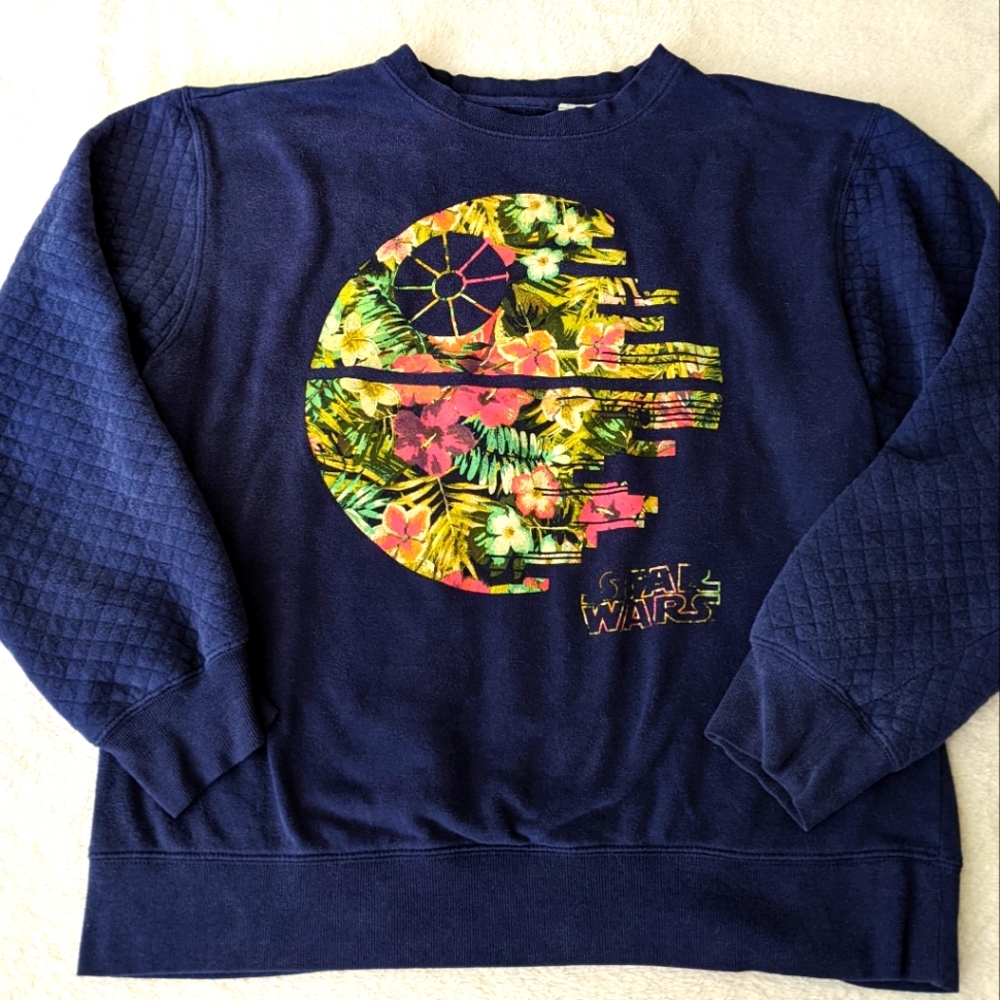 Star Wars Floral Death Star Crewneck Sweatshirt
